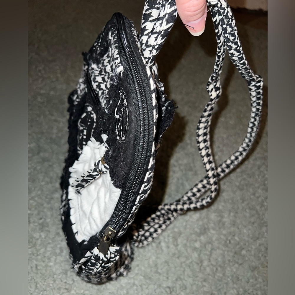 Houndstooth Patchwork Backpack - image 5